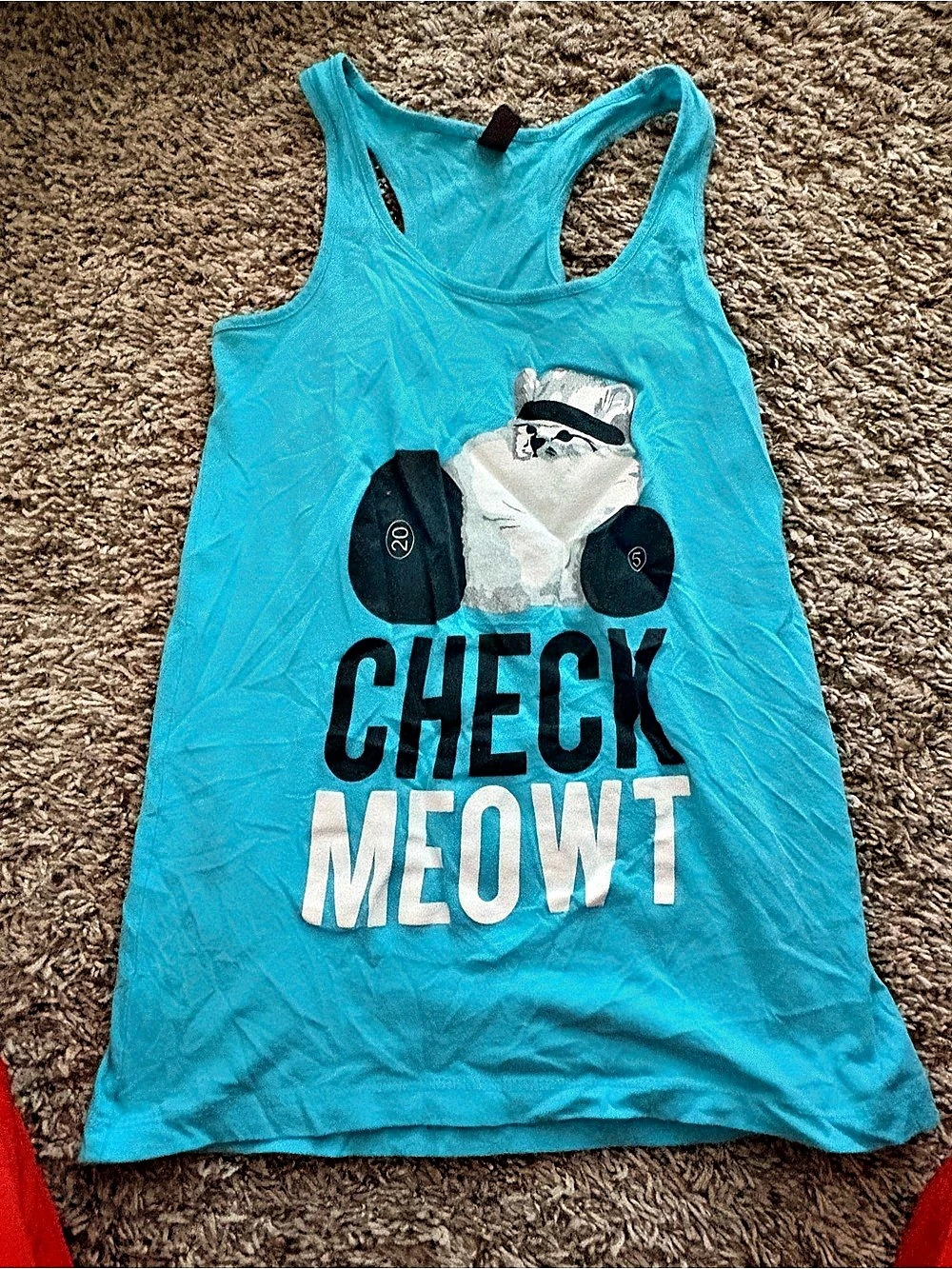 KENSIE Tank Top Graphic Blue Size XS